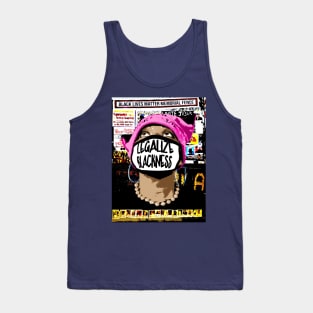 Legalize Blackness Black Lives Matter Memorial Fence - Light Complexion - Brown Eyes - Back Tank Top